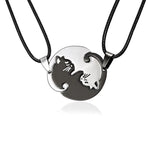 YIN YANG CAT COUPLE NECKLACE